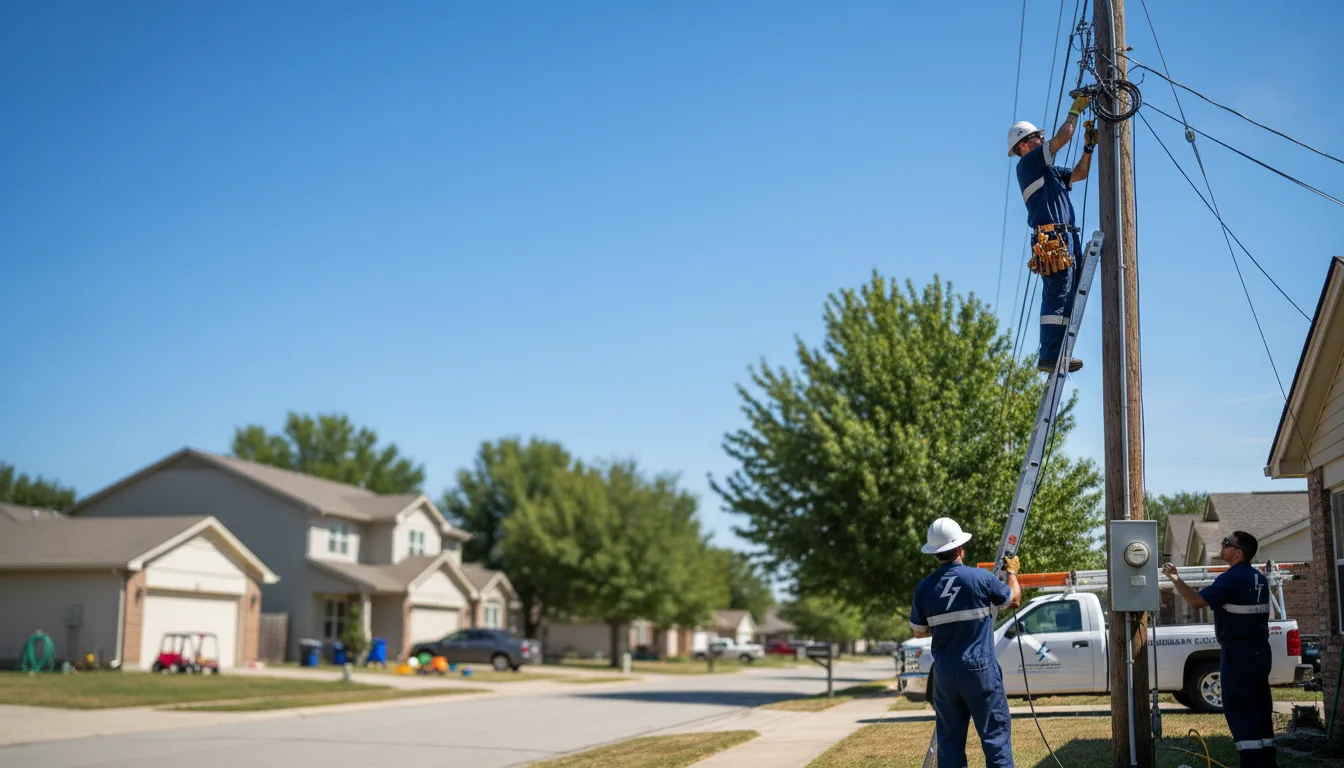 Residential electrician providing installation services in Frontenac, MN